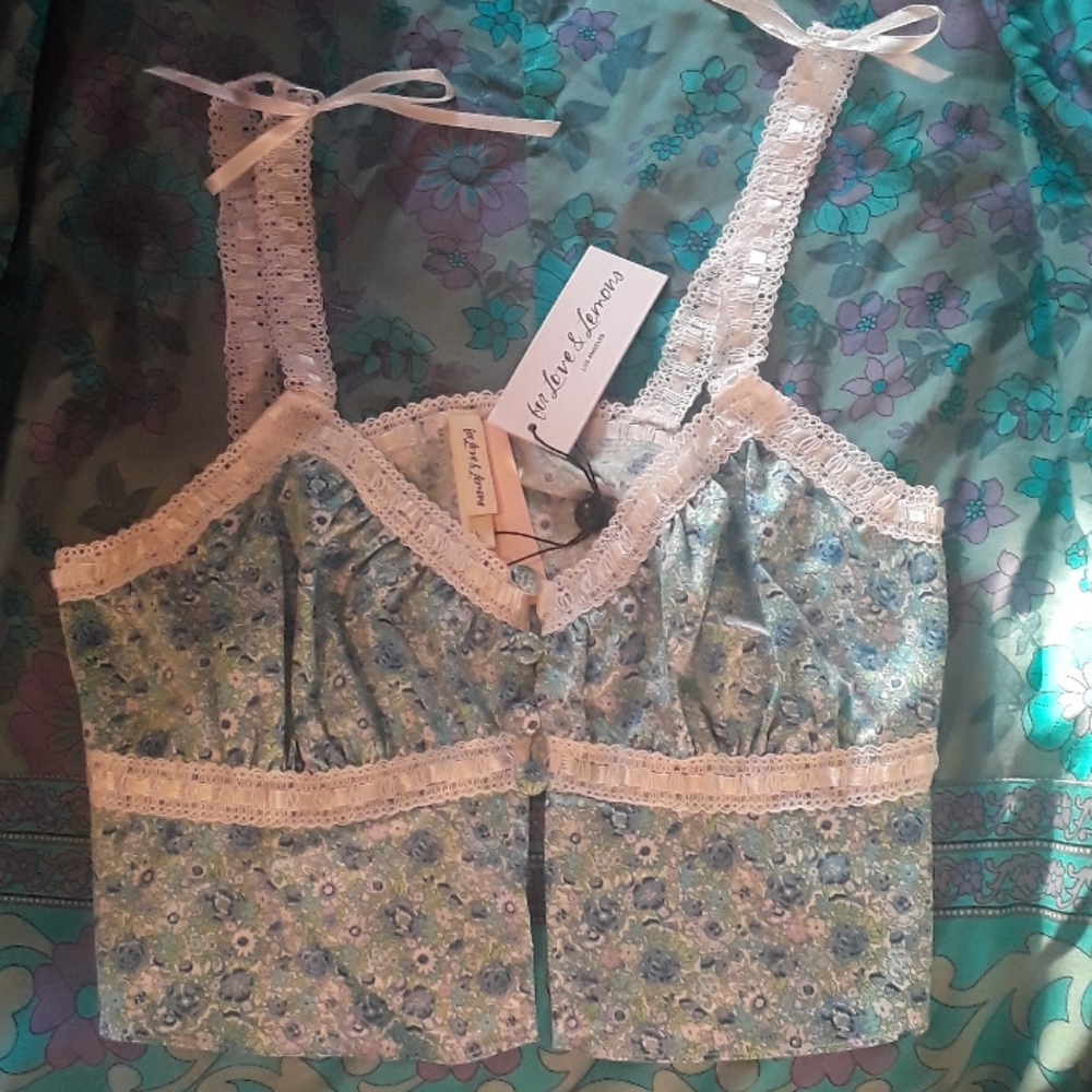 *SOLD* For Love & Lemons Victoria's Secret Alana crop top - Picture 7 of 11
